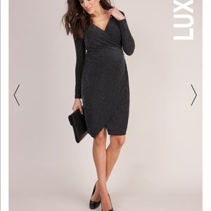 Luxe by seraphine maternity sparkle cocktail dress